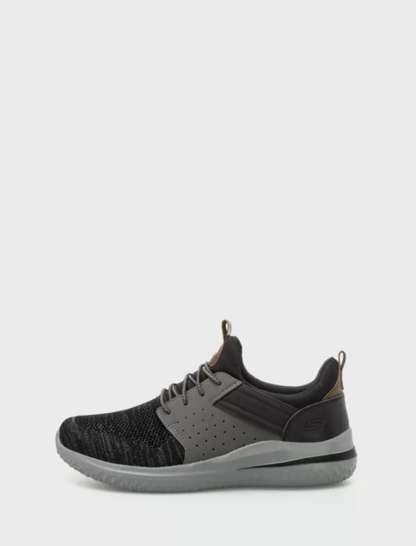 SKECHERS Zapatos Delson 3.0 Cicada Negro>Hombre Zapatos