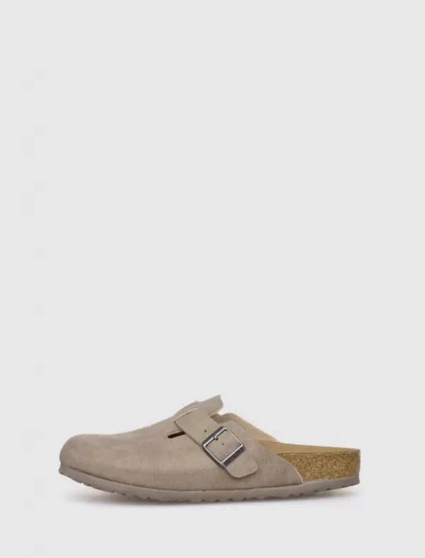 BIRKENSTOCK Zueco Boston Beig>Hombre Zuecos