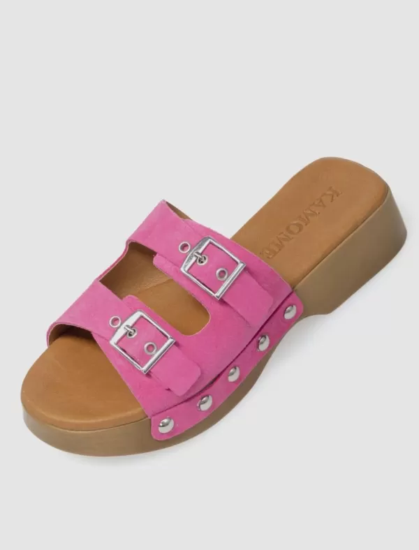 KAMOME Zueco Xara Fuxia>Mujer Zuecos