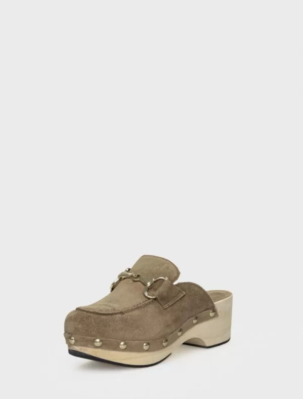 ALPE Zuecos Arizona 2136 Cuero>Mujer Zuecos