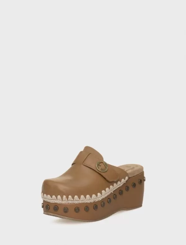 MOU Zuecos Clog 02 With Strap Cuero>Mujer Zuecos