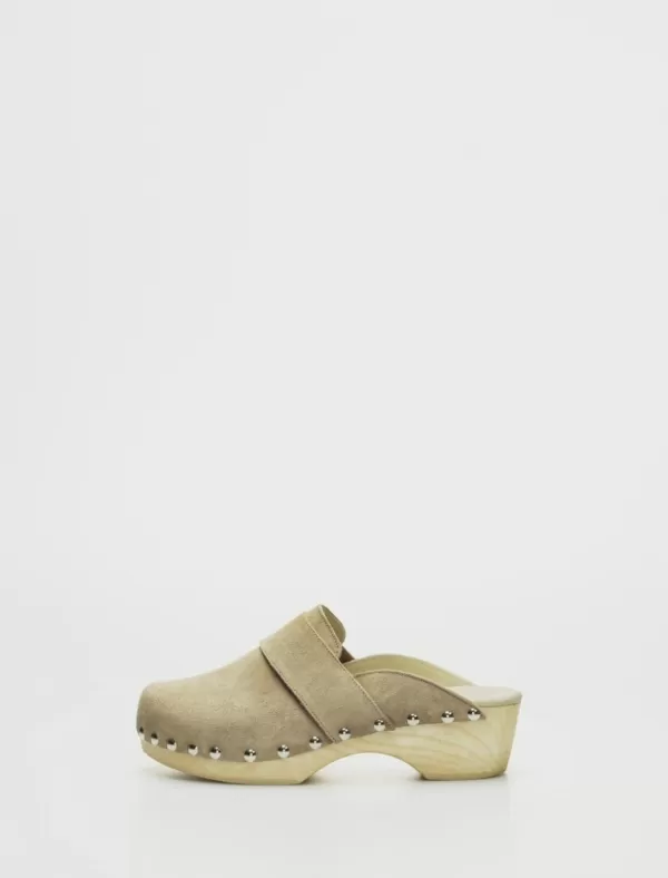 TIZIANA Zuecos Zueco Taupe>Mujer Zuecos